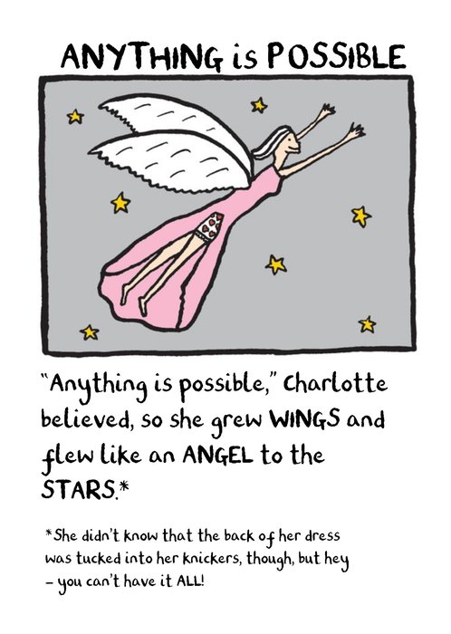 Angel Birthday Card - Edward Monkton