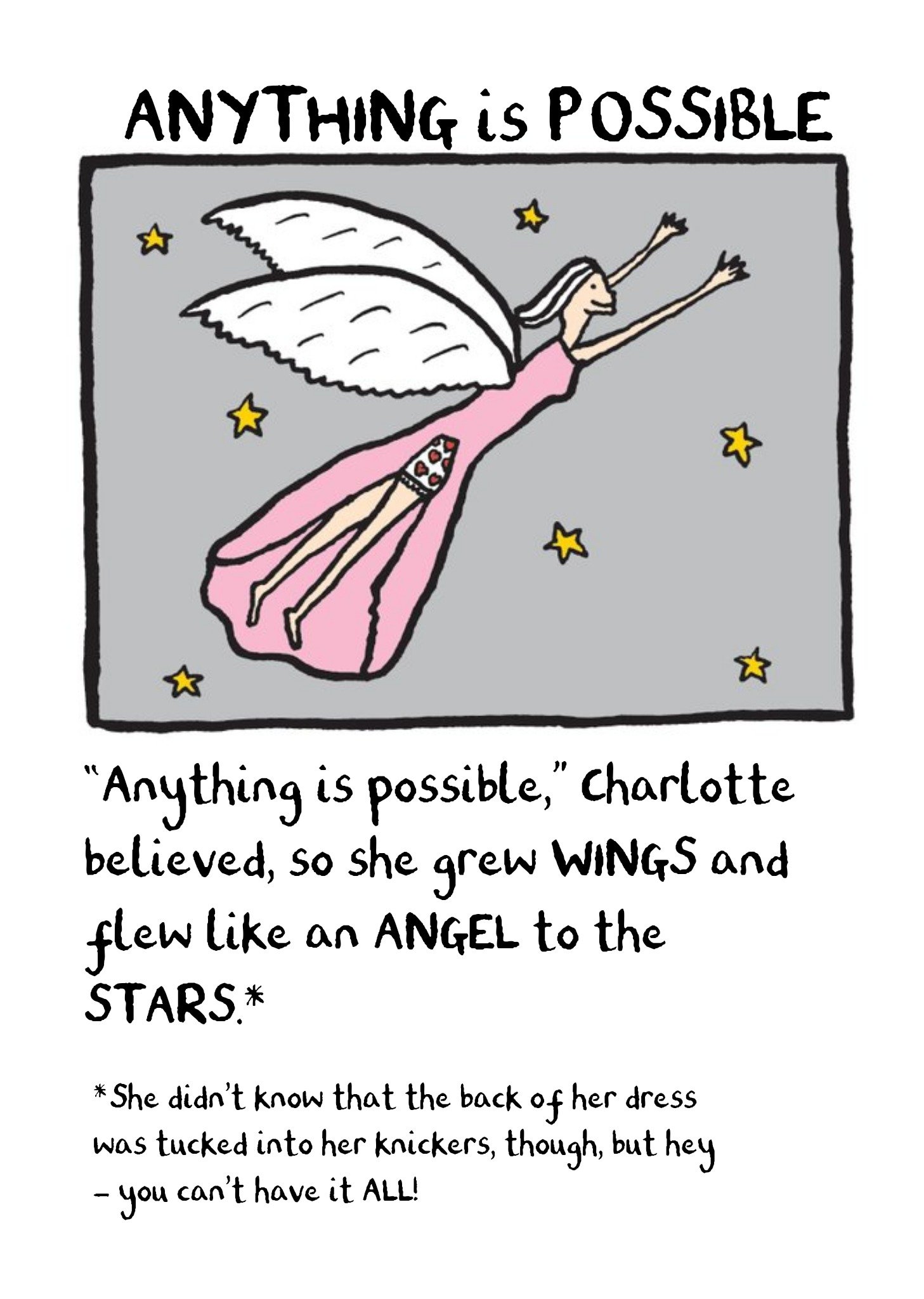 Angel Birthday Card - Edward Monkton Ecard