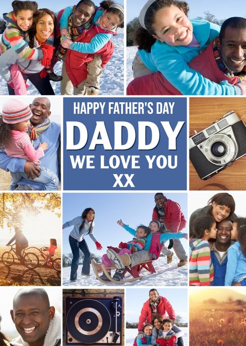 Modern Framed Photo Upload Father's Day Card | Moonpig