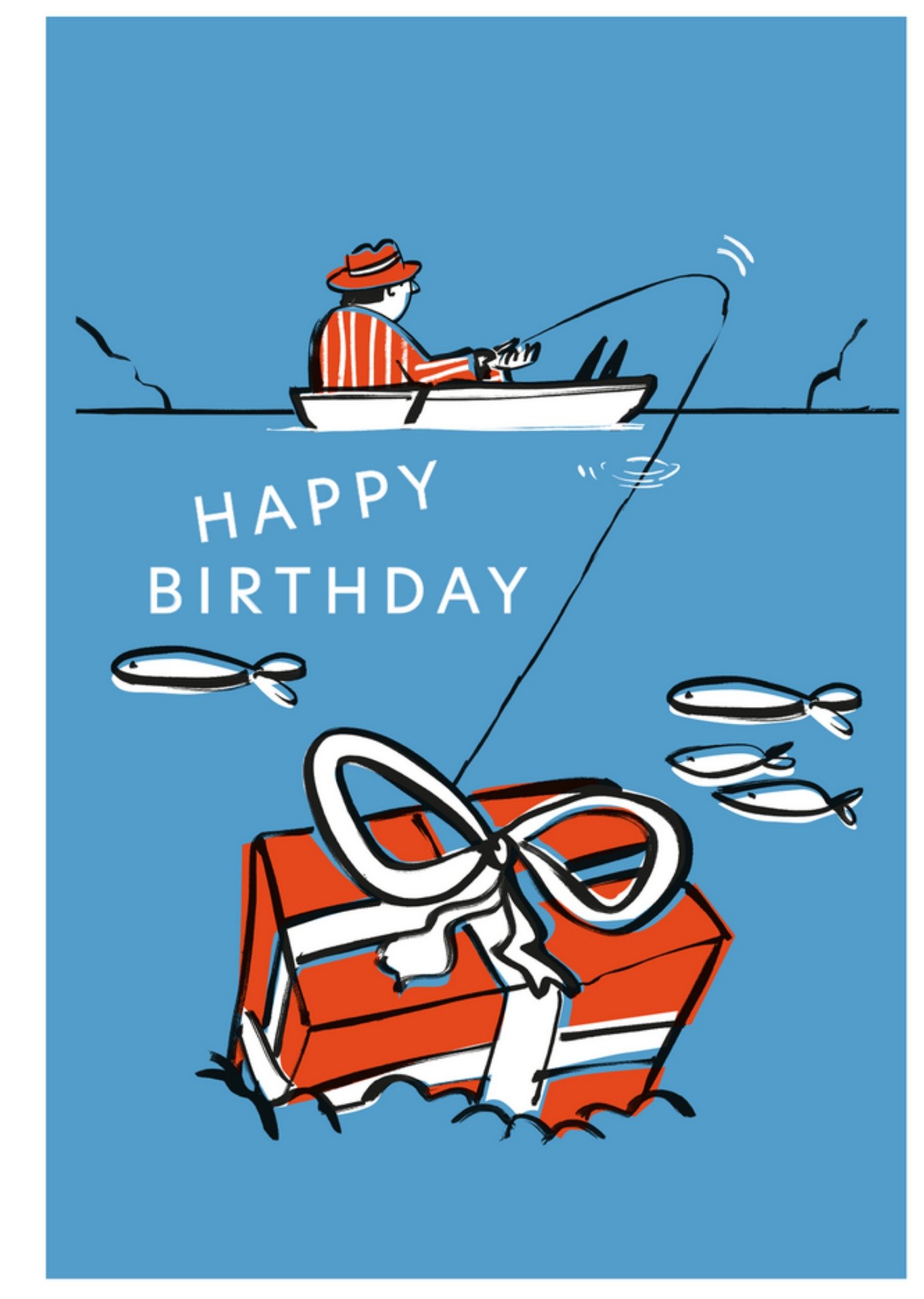 Moonpig Fishing Birthday Card Ecard