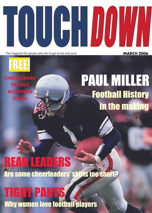 Touchdown Magazine Football History In The Making Personalised Card