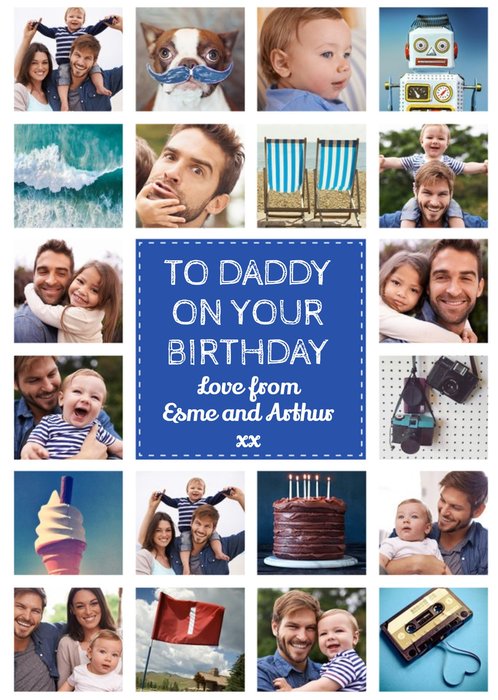 To Our Daddy Multi Photo Upload Birthday Card