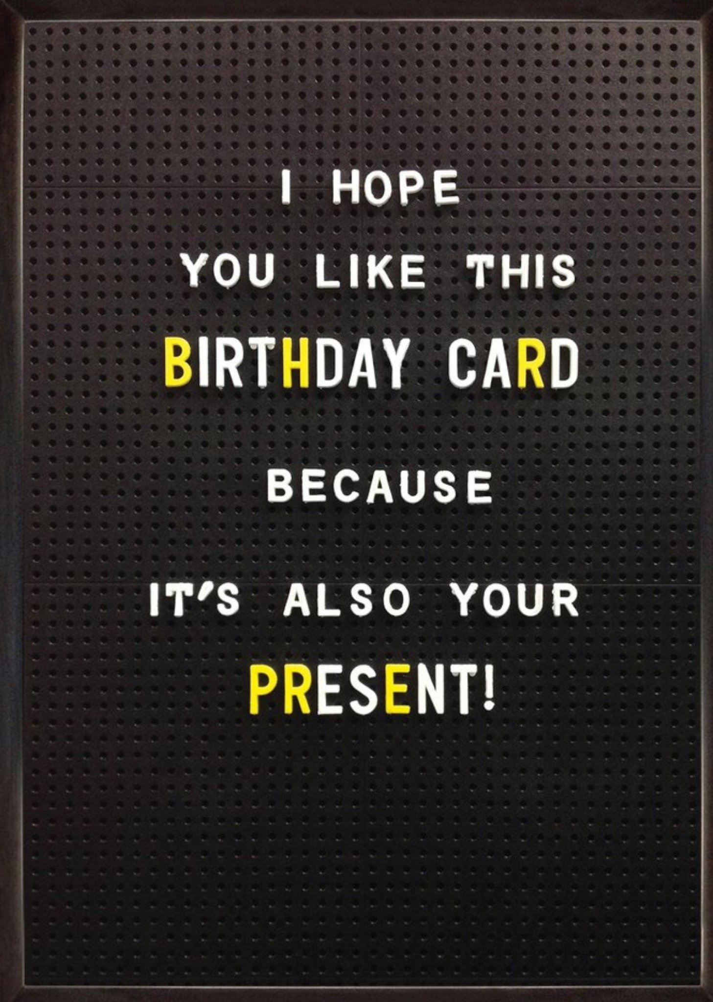 Brainbox Candy Funny Cheeky Card Also Your Present Birthday Card, Large