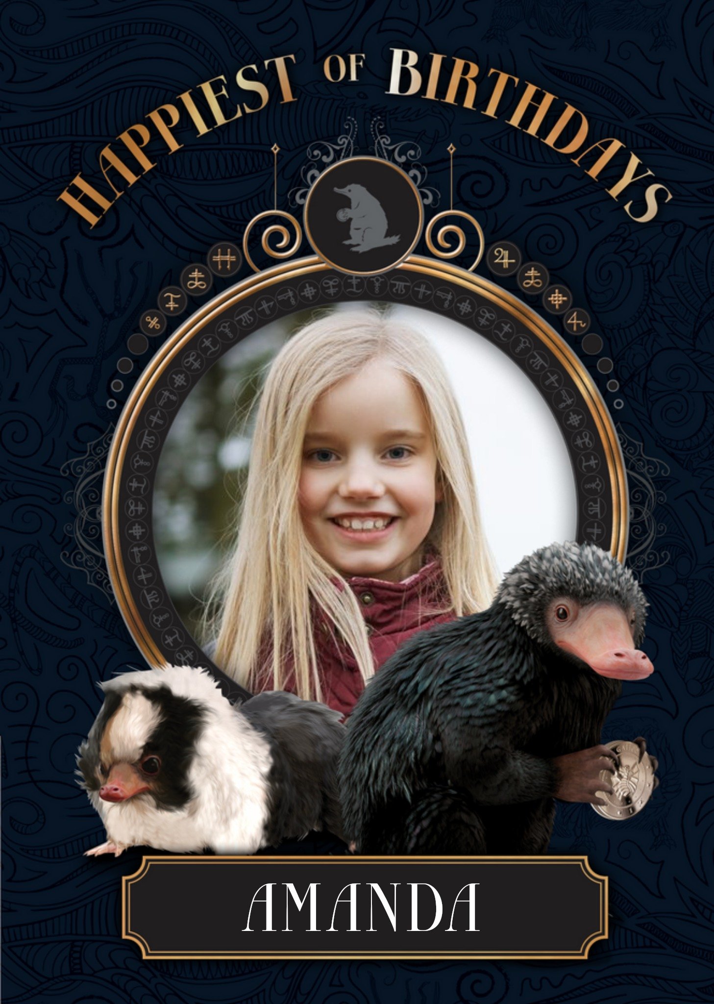 Other Fantastic Beasts Photo Upload Birthday Card, Large