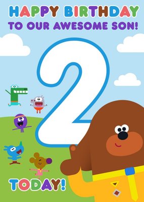 Hey Duggee 2nd Birthday To An Awesome Son! Birthday Card