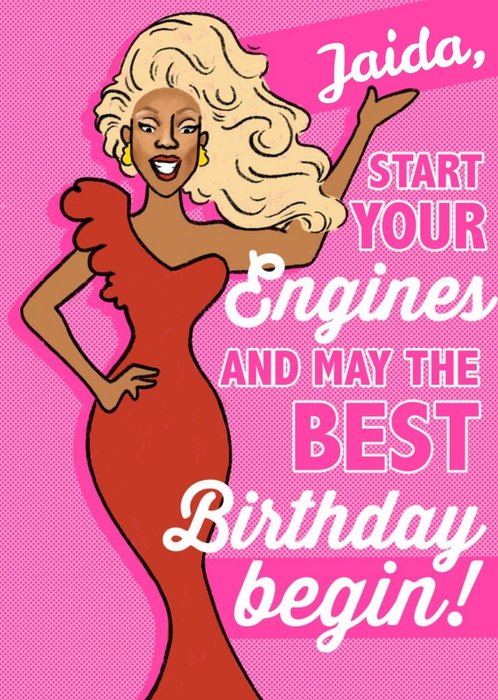 Funny Drag Queen Birthday Card