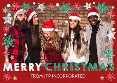 Corporate Festive Photo Upload Christmas Card