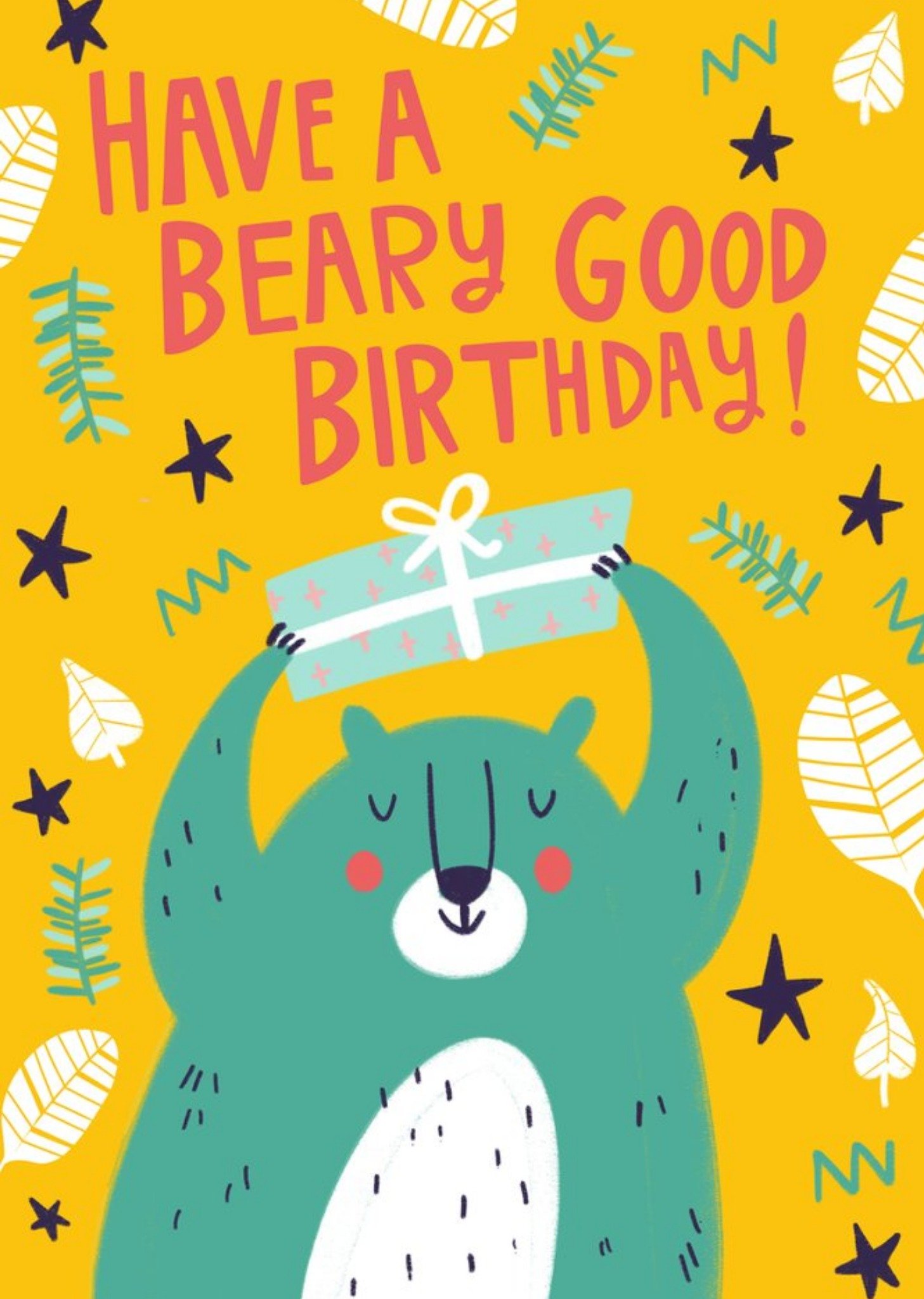 Moonpig Cute Have A Beary Good Birthday Card, Large