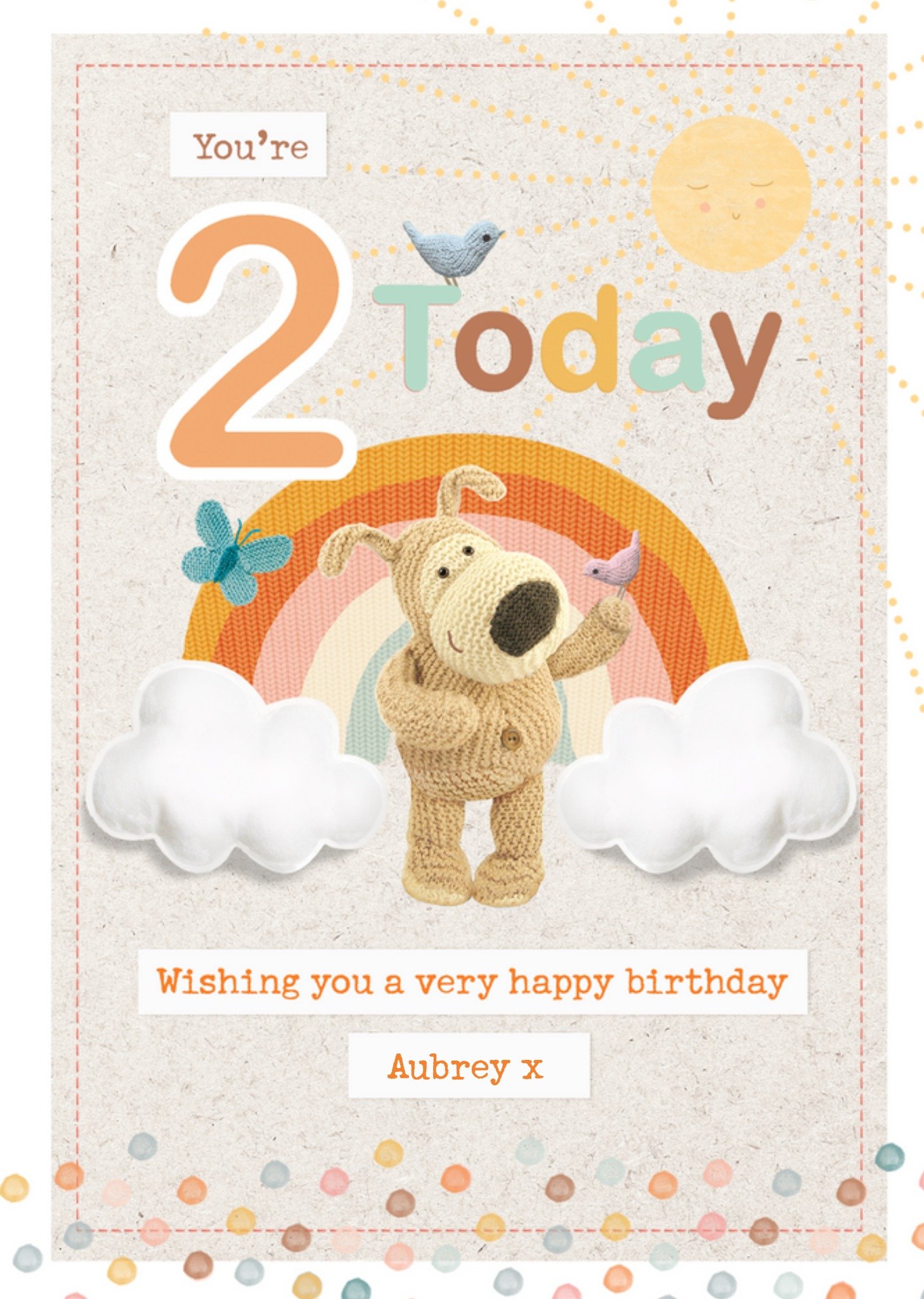 Boofle You Are 2 Today Card