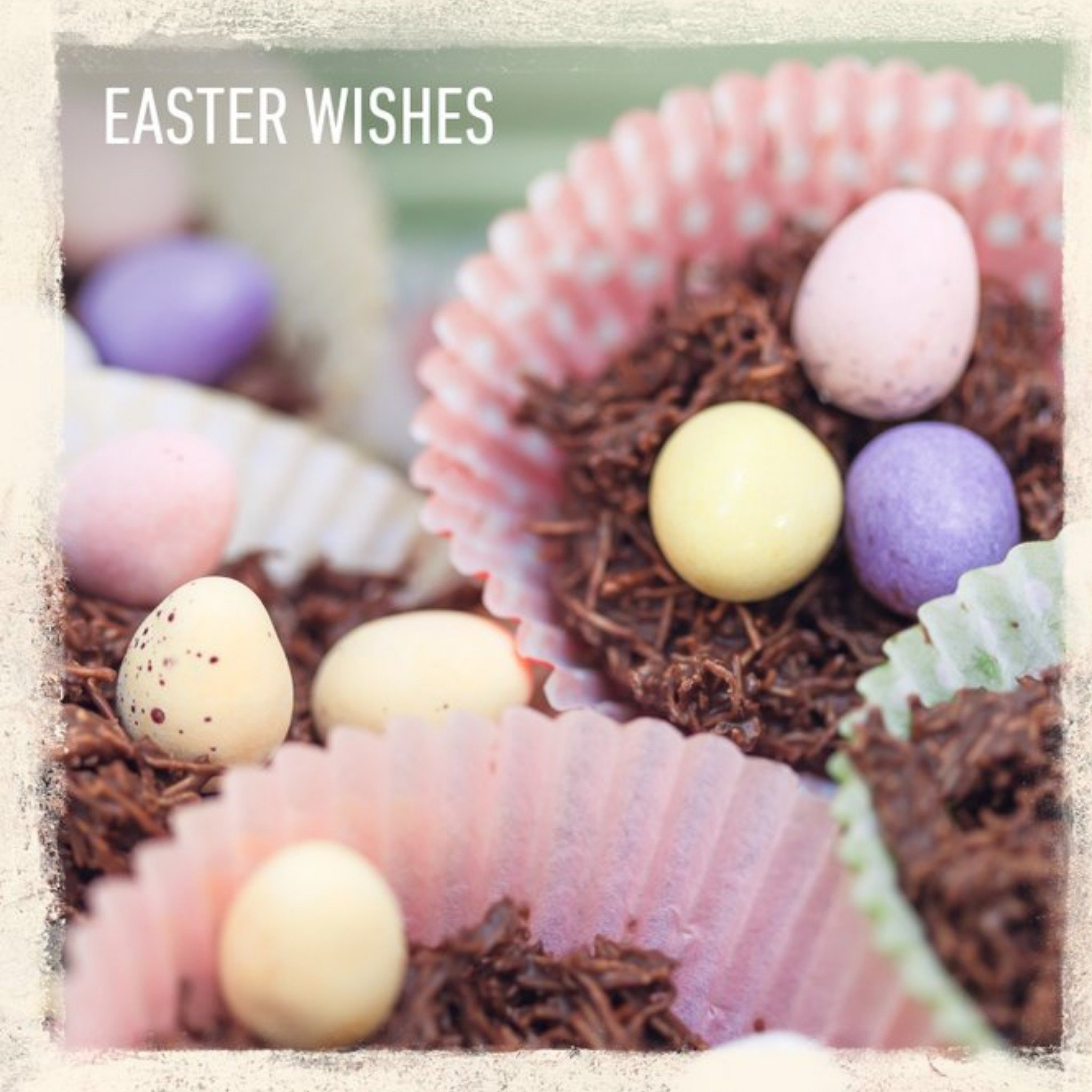 Sweet Treats Easter Wishes Card, Square