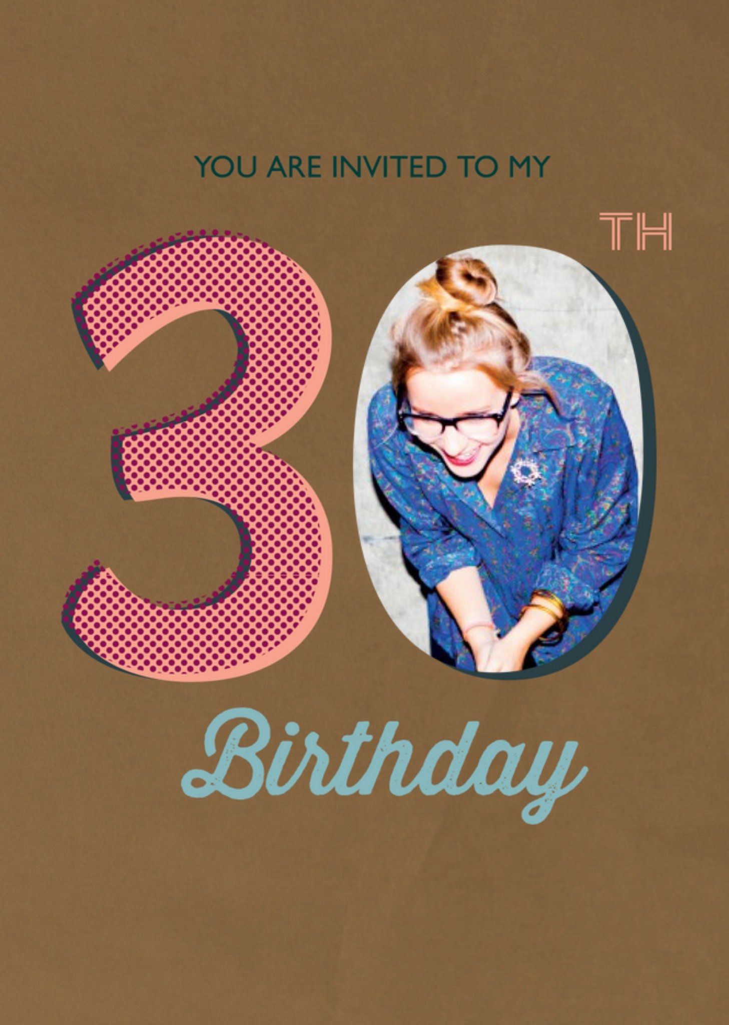 30th Birthday Party Photo Invitation Ecard