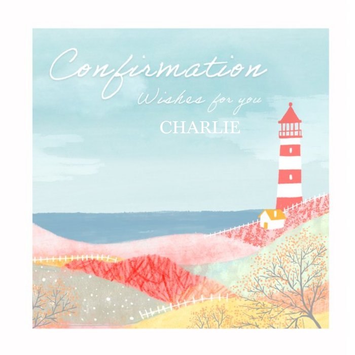 Millicent Venton Illustrated Lighthouse Confirmation Card