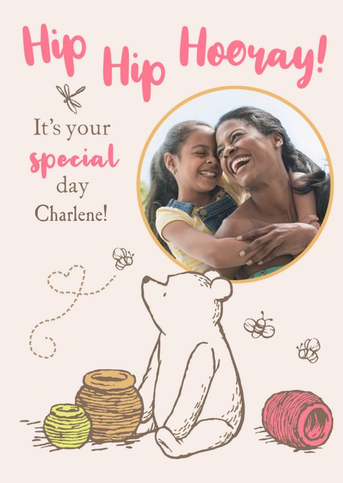 Winnie The Pooh It's Your Special Day Photo Upload Birthday Card