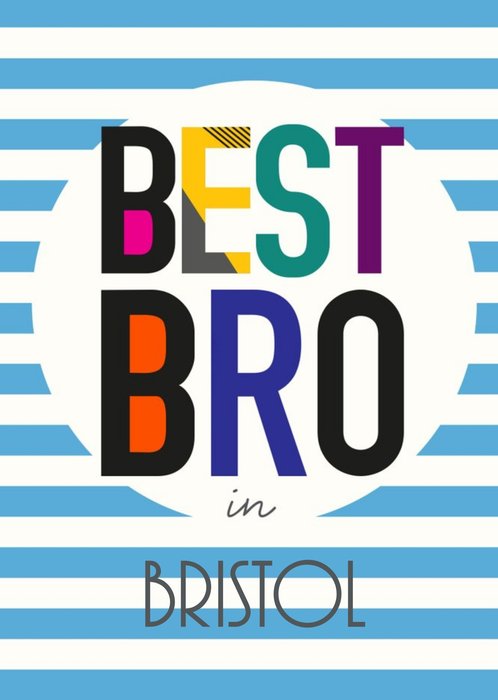 Best Bro Personalised Card