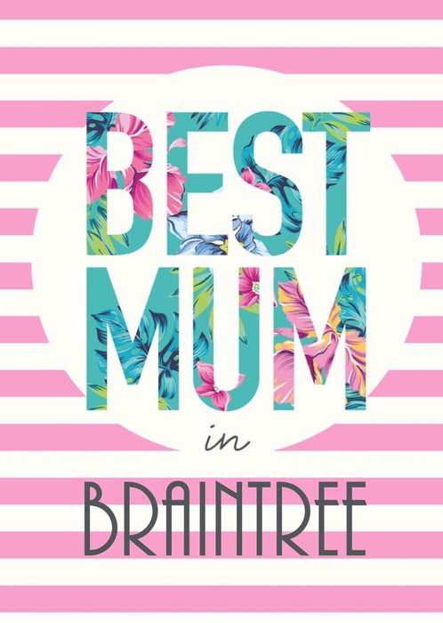 Best Mum In Personalised Placed Card