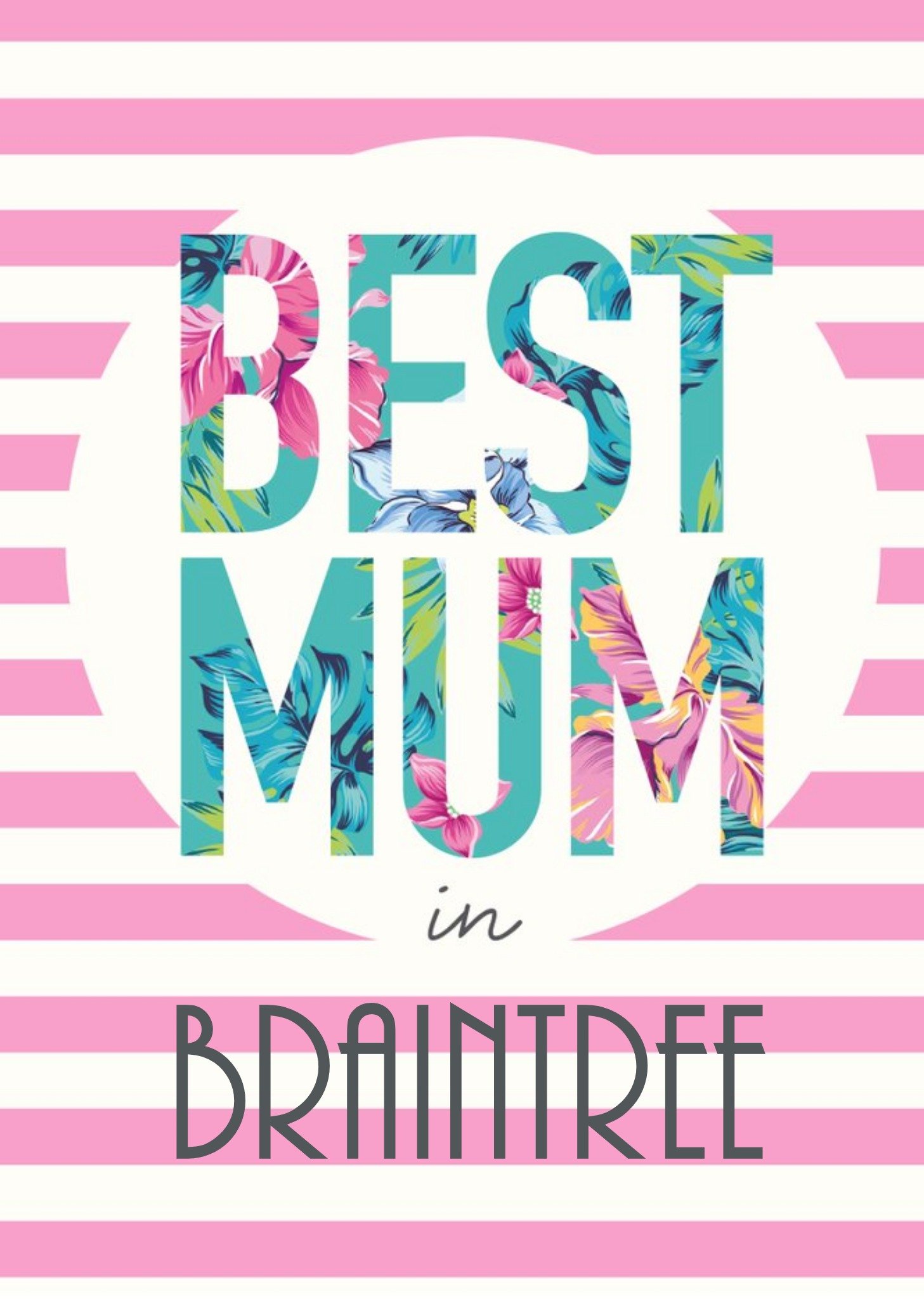 Best Mum In Personalised Placed Card Ecard