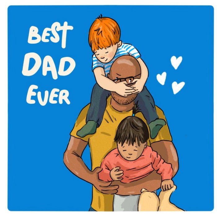 Best Dad Ever Illustrated Card