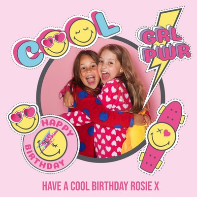 SmileyWorld® Photo Upload Girl Power Birthday Card