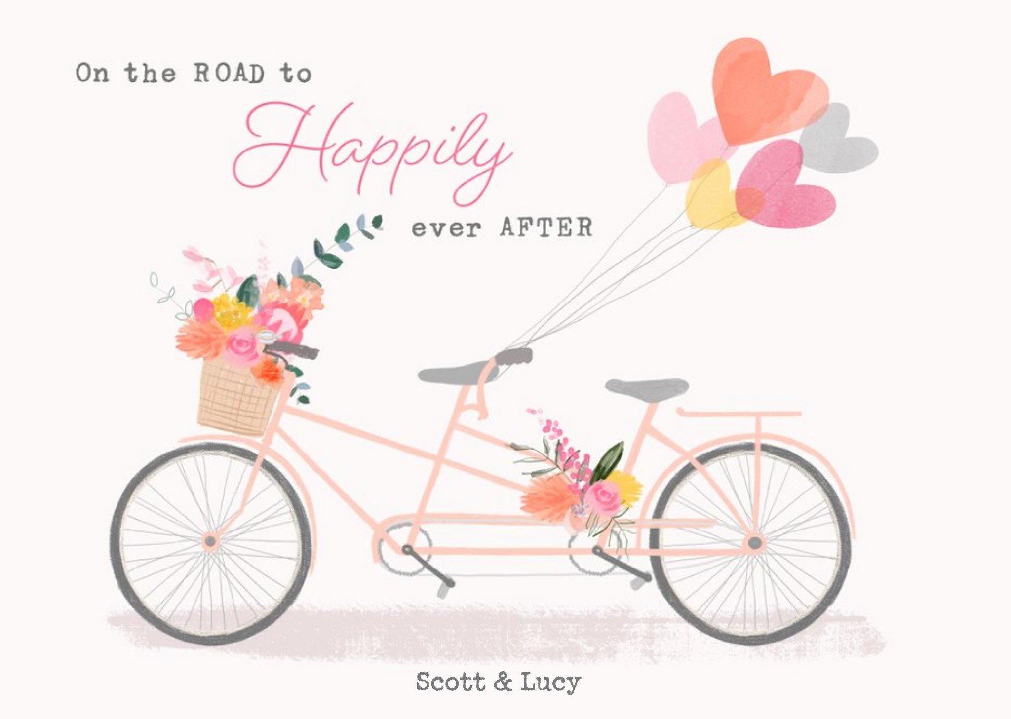 Moonpig Wedding Card - Happily Ever After, Large