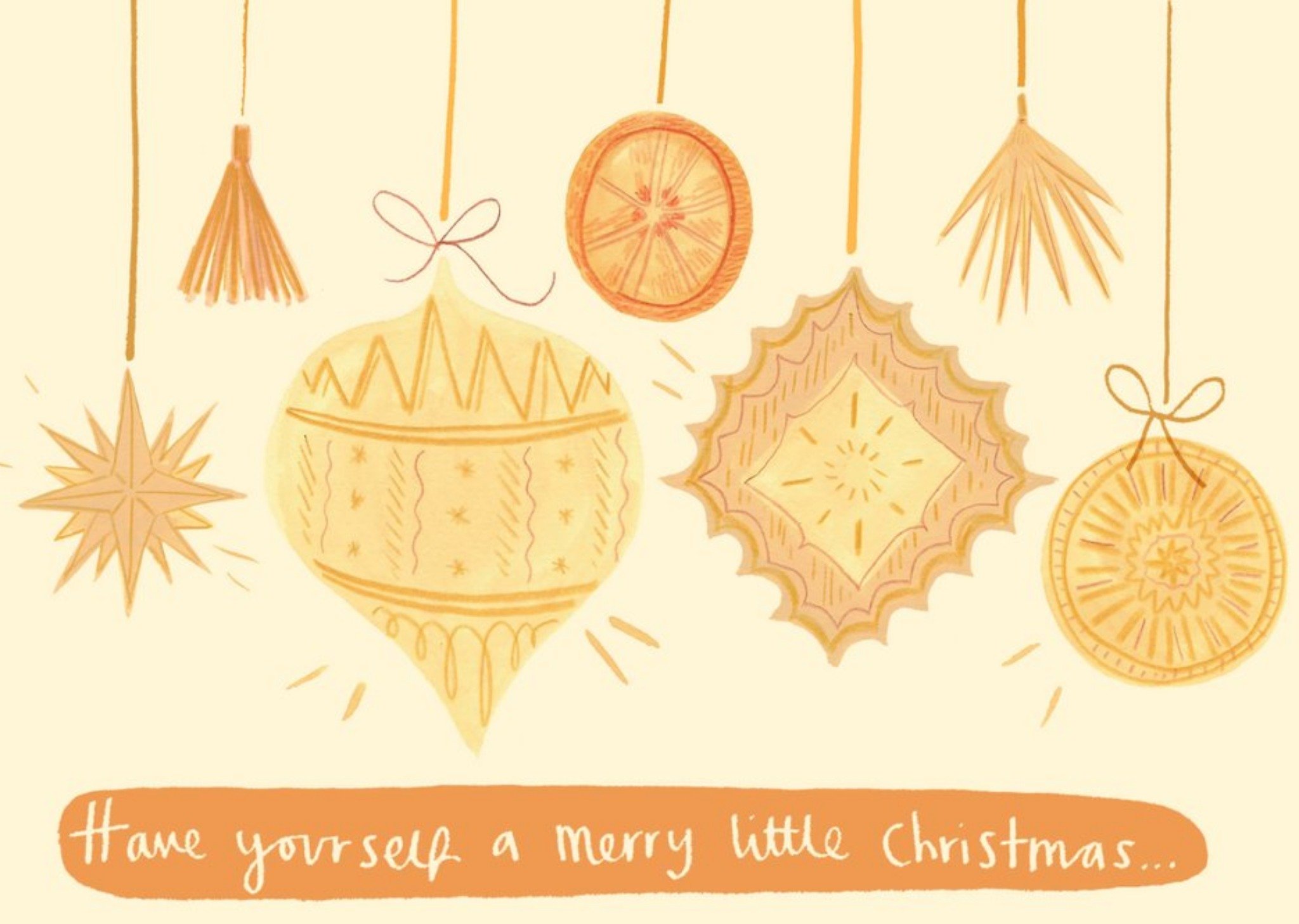 Moonpig Have Yourself A Merry Little Christmas Bauble Card, Large