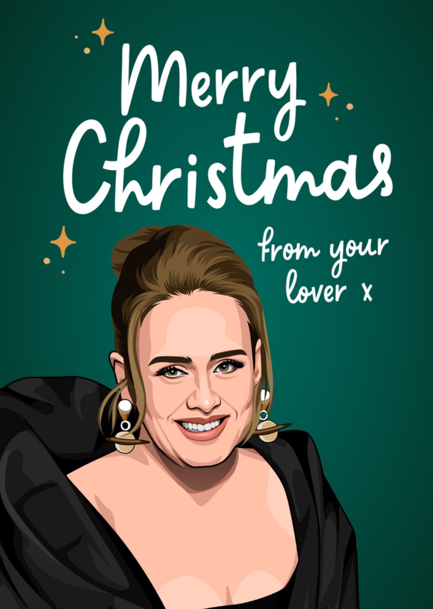 All Things Banter Topical Merry Christmas From Your Lover Card, Large