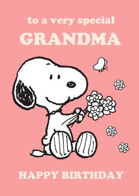 Peanuts Snoopy Special Grandma Birthday Card