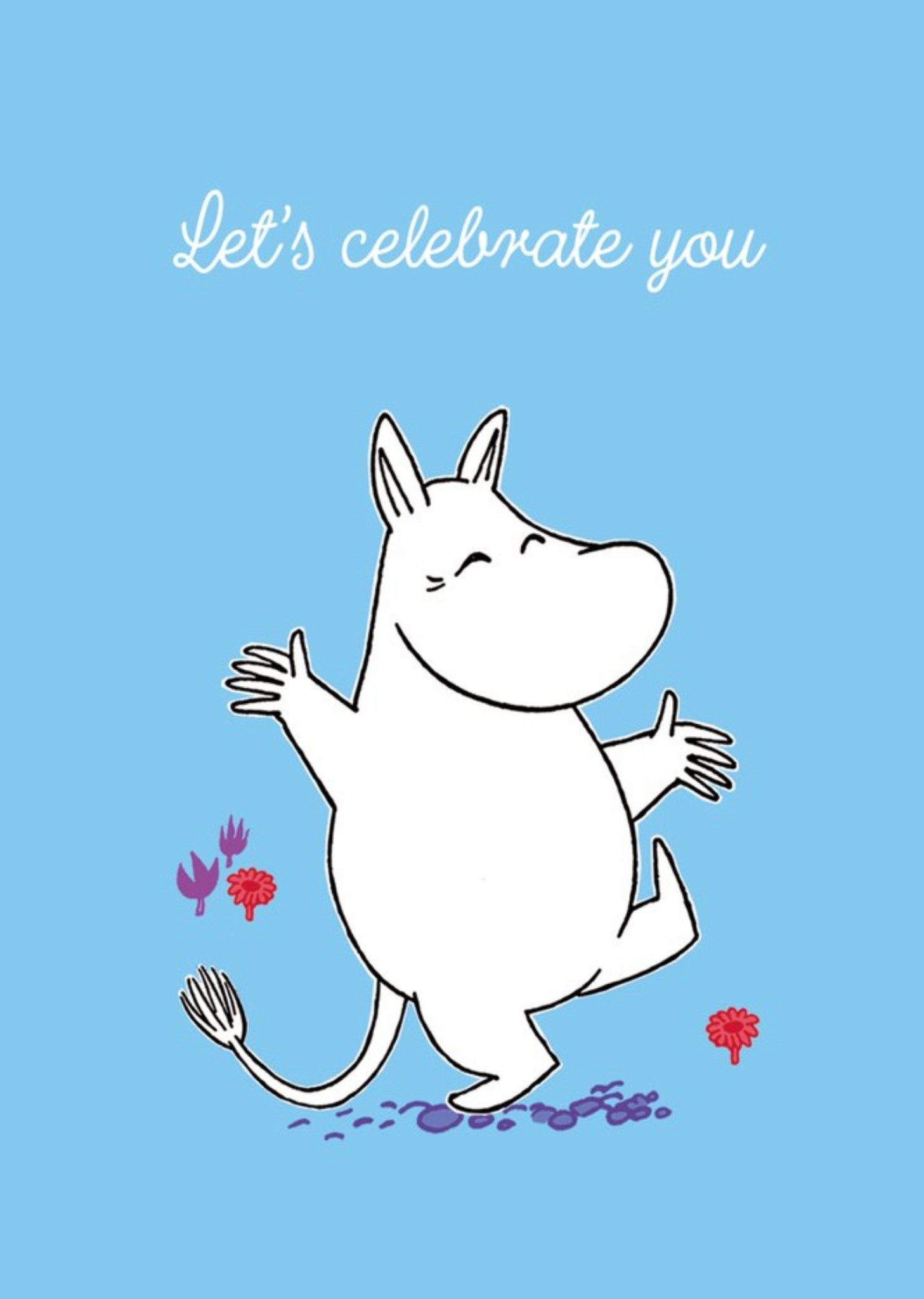 Cute Moomin Let's Celebrate You Birthday Card Ecard