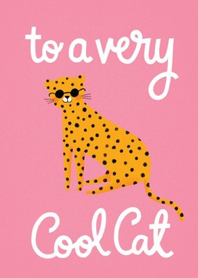 Cheetah Jungle Cool Cute Card