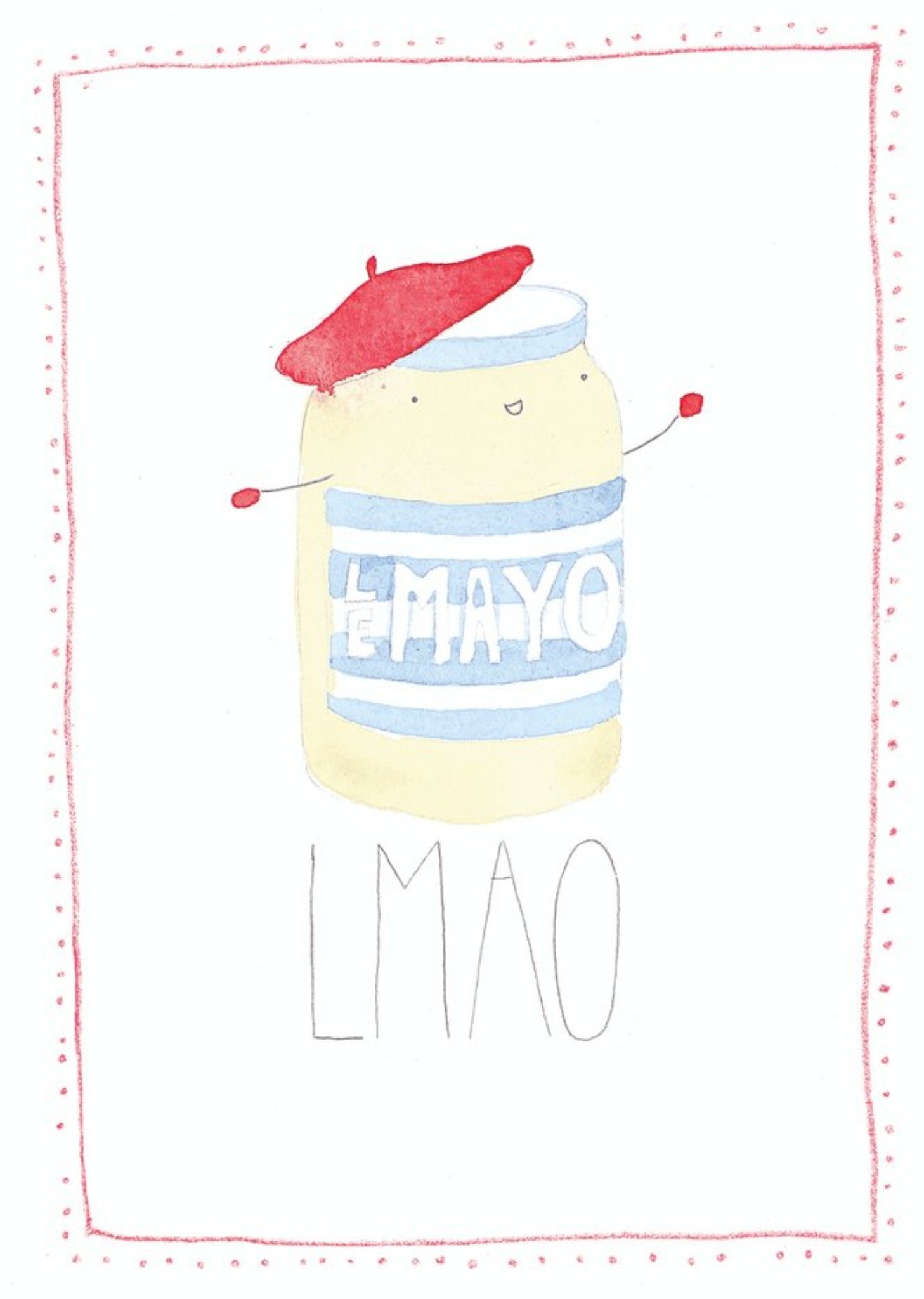 Moonpig Lmao Mayo Funny Card, Large