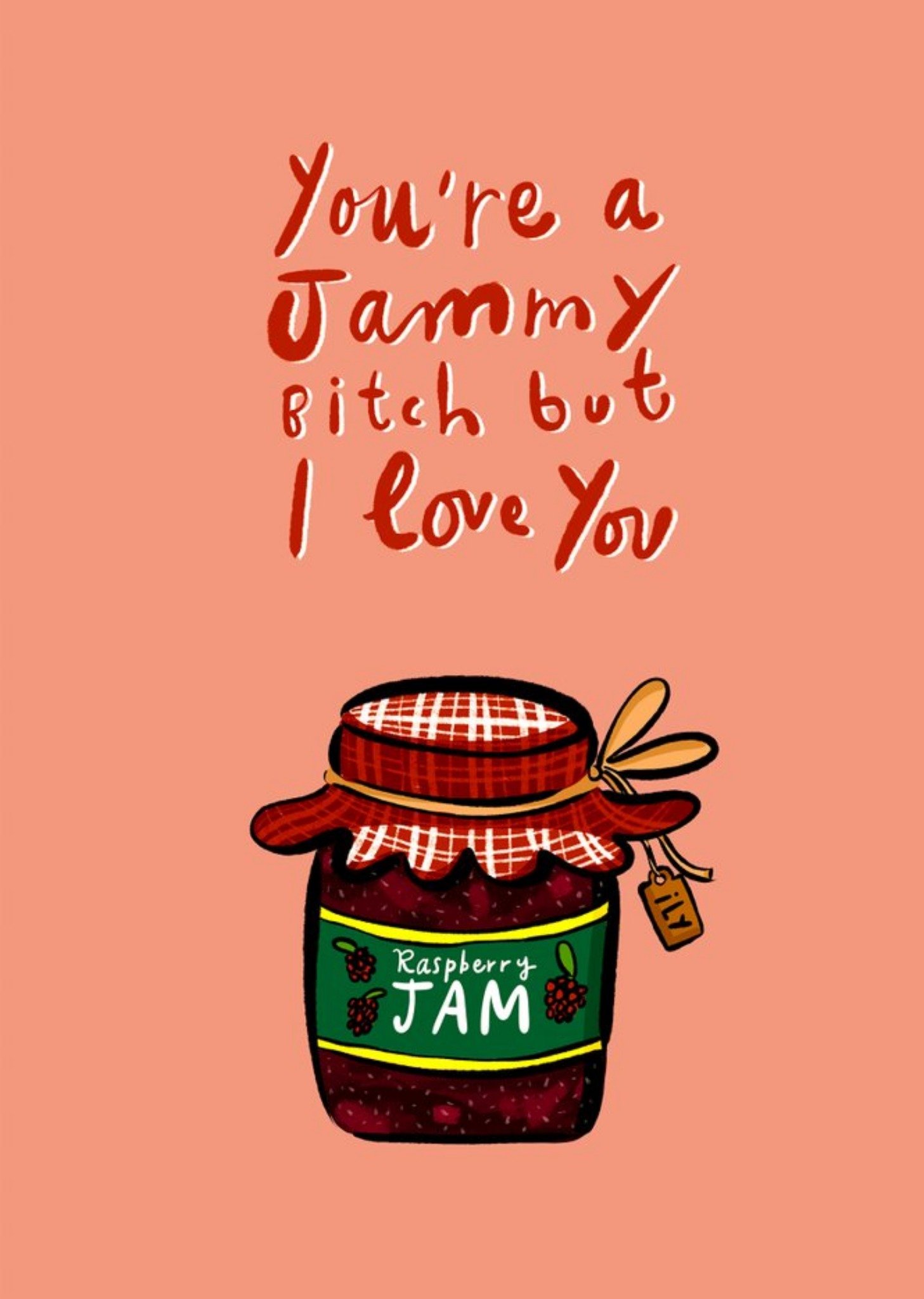 Friends Bronagh Lee Illustration Valentines Food And Drink Pun Card 