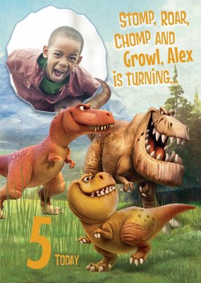 The Good Dinosaur Stomp, Roar And Growl Photo Card
