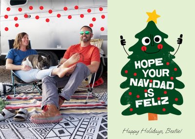 Hope Your Navidad Is Feliz Photo Upload Christmas Card