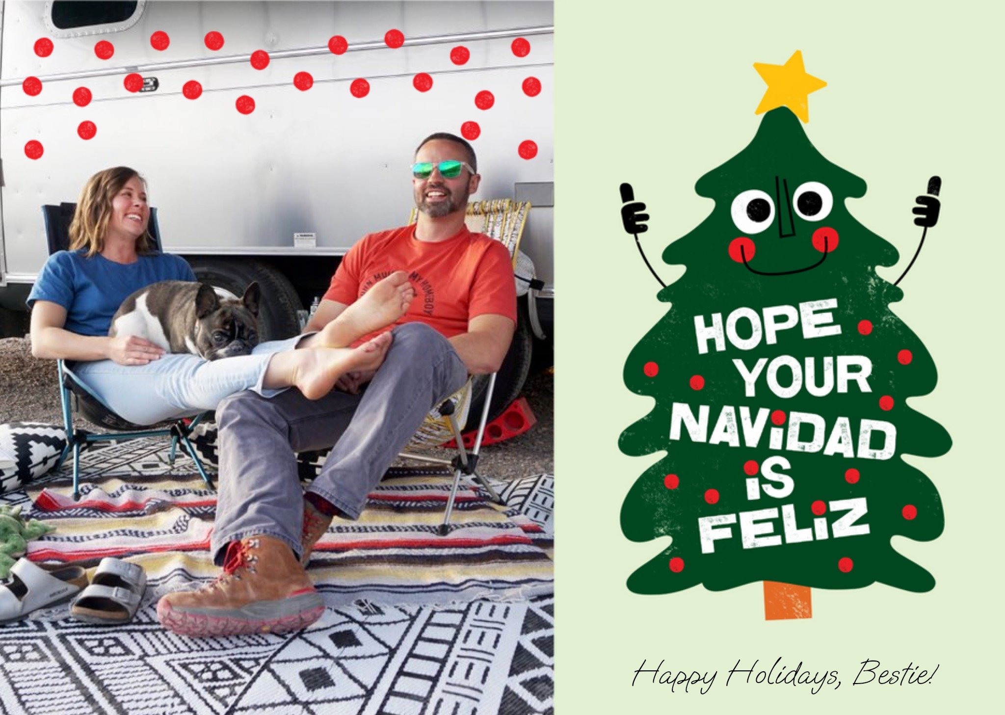 Hope Your Navidad Is Feliz Photo Upload Christmas Card Ecard