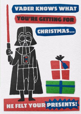 Star Wars Vader Knows Christmas Card