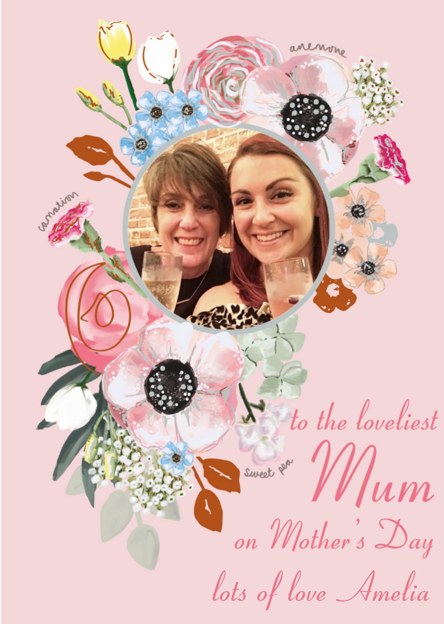 Ling Design To The Loveliest Mum Photo Mother's Day Card Ecard