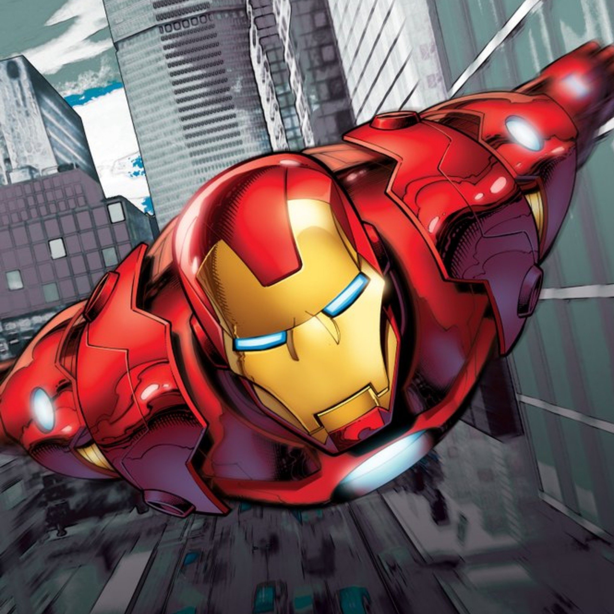 Marvel Avengers Birthday Card - Iron-Man, Square