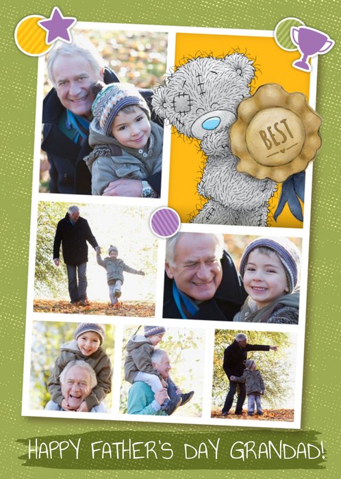 Tatty Teddy To The Best Grandad Happy Father's Day Multi-Photo Card