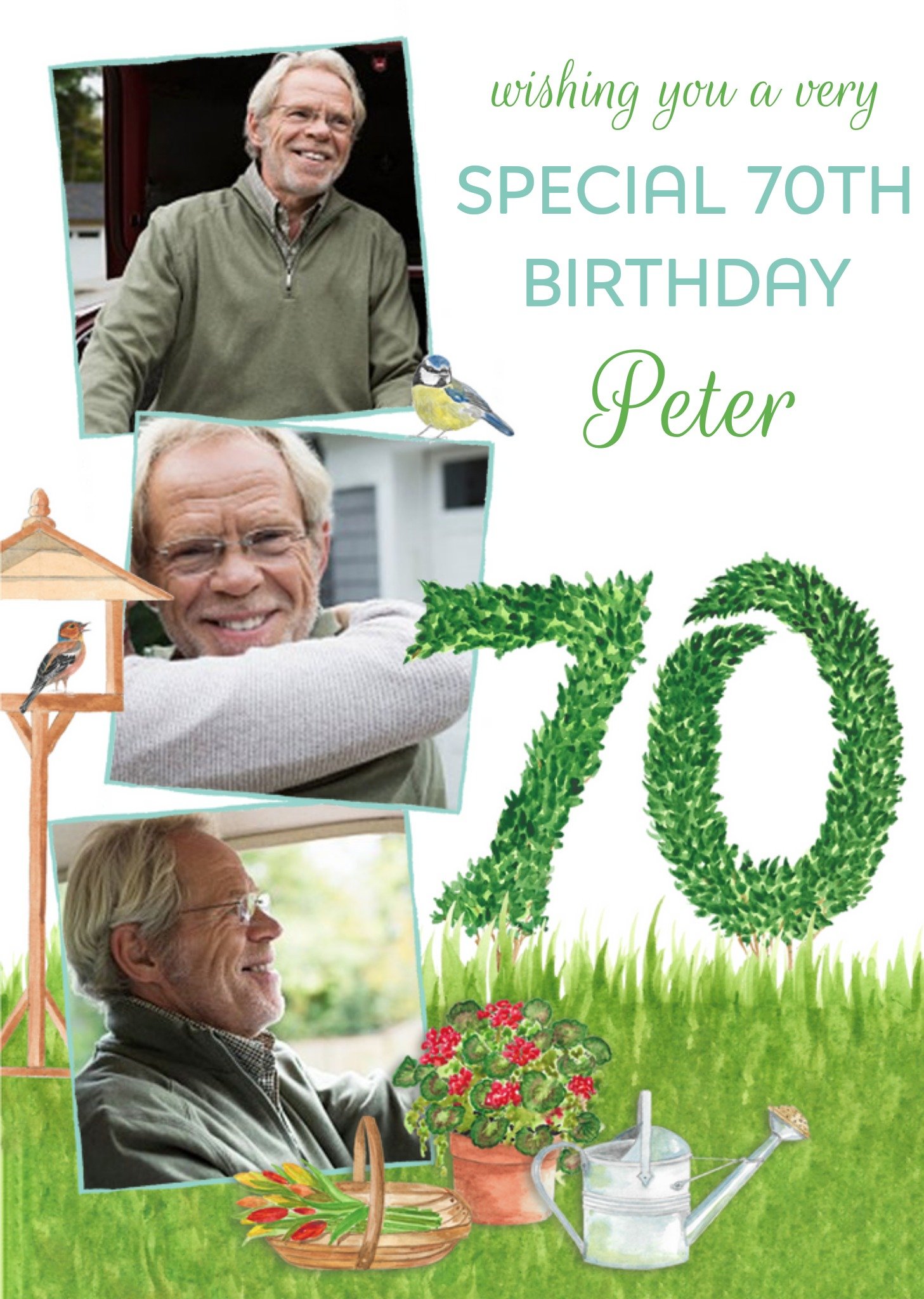 A Very Special 70th Birthday Garden Card Ecard