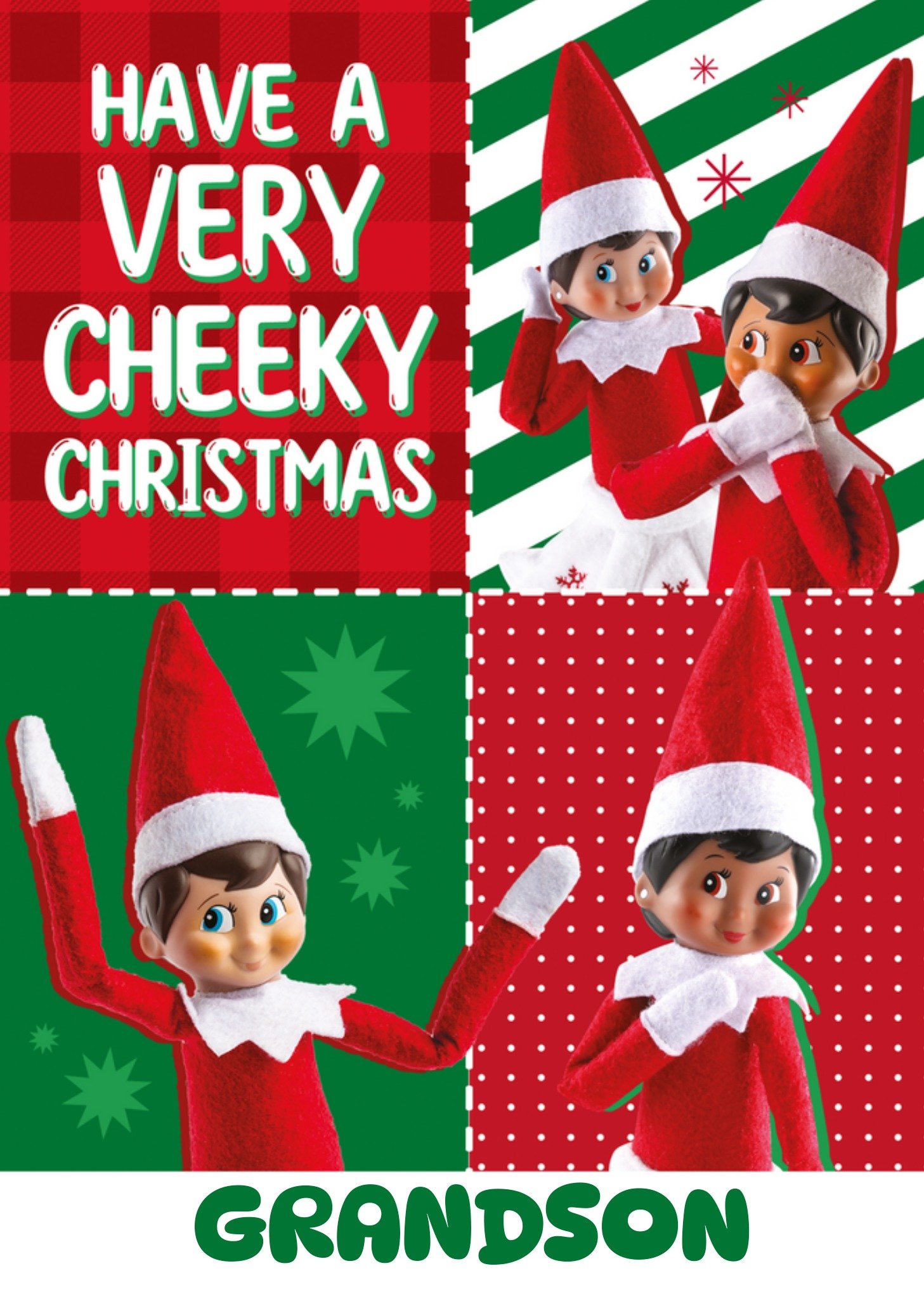 Moonpig Elf On The Shelf Have A Cheeky Christmas Card, Large