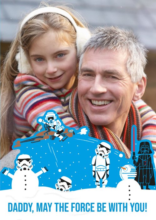 Star Wars May The Force Be With You Photo Upload Christmas Card