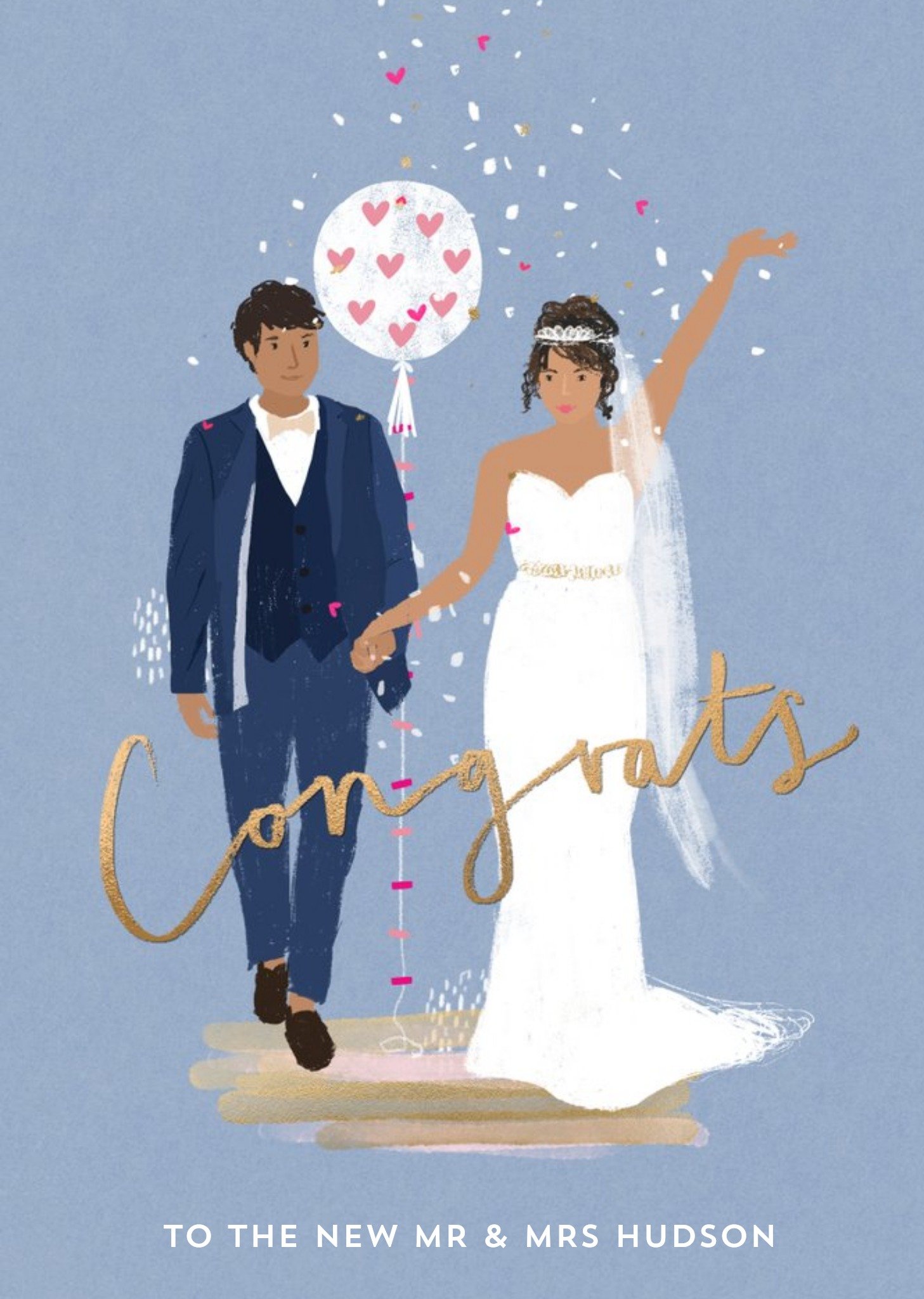 Wedding Card - Congrats - The New Mr And Mrs Ecard