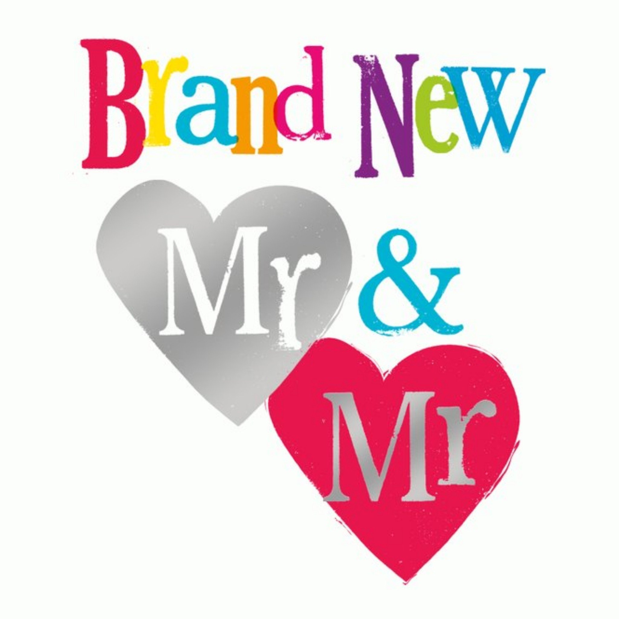 Brand New Mr & Mr Card, Square