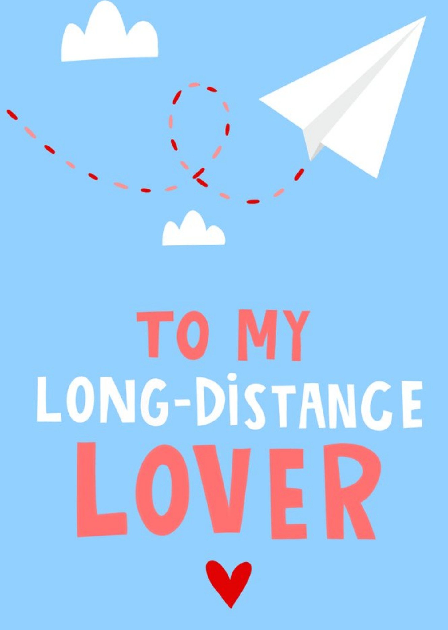Moonpig Long-Distance Lover Card, Large