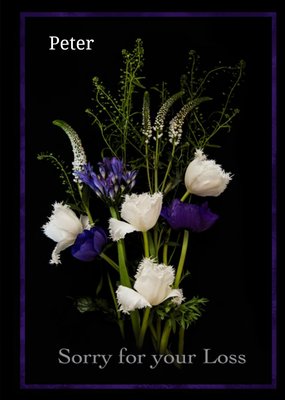 Alex Sharp Photogrpahy Floral Sympathy Card