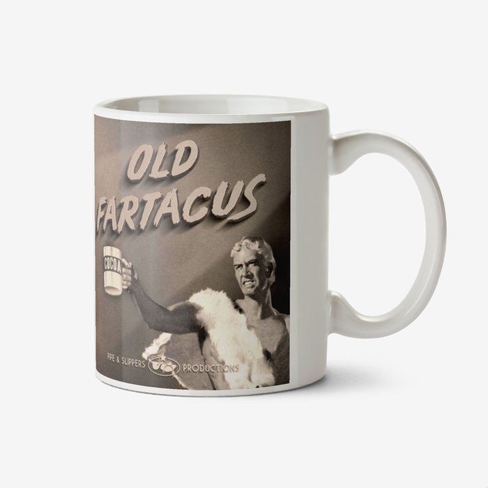 Spoof Film Poster Old Fartacus So Old It's Epic Photo Upload Mug