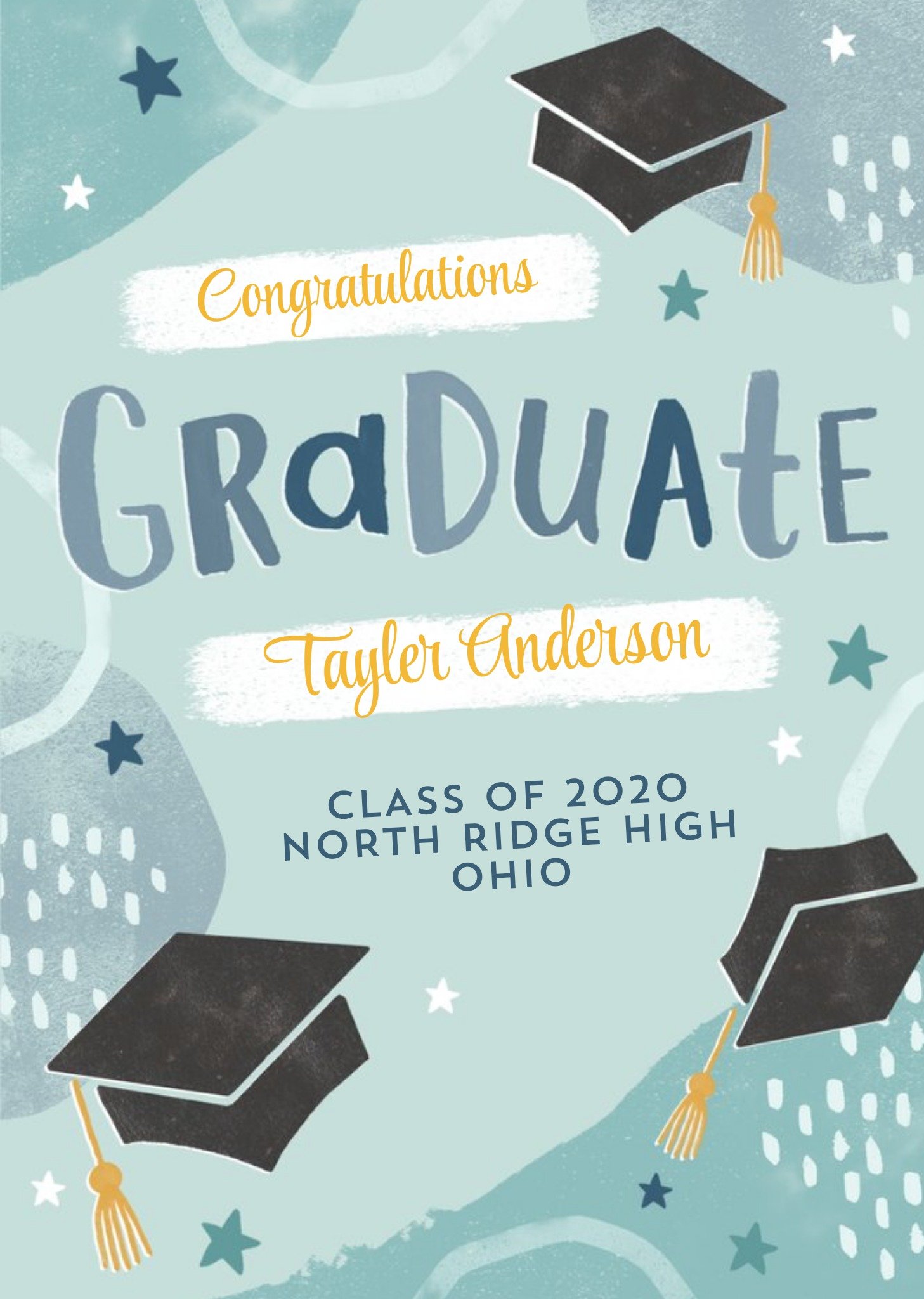 Modern Congratulation Graduation Card Ecard