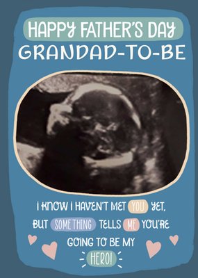 Grandad-to-be Father's Day Photo Upload Card