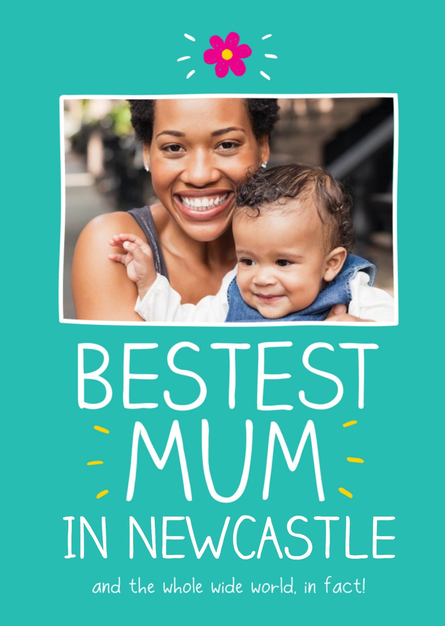 Happy Jackson Bestest Mum In Personalised Location Photo Card Ecard