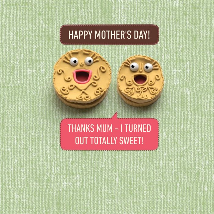 Thanks Mum, I Turned Out Totally Sweet Mothers Day Card