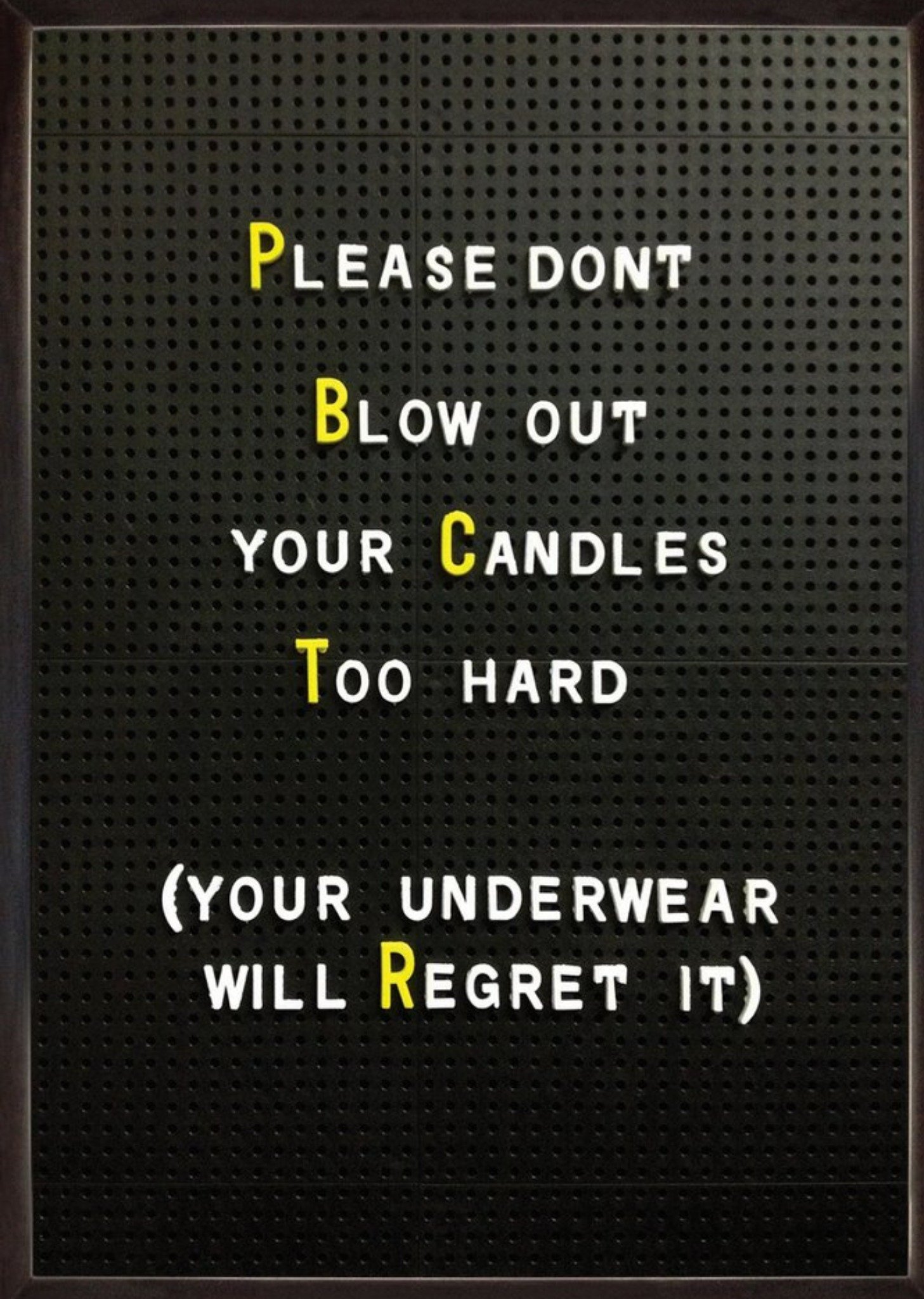 Brainbox Candy Funny Cheeky Old Underwear Don't Blow Too Hard Birthday Card Ecard